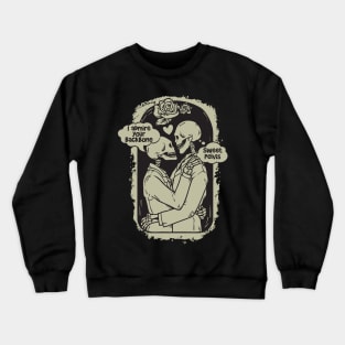 Fun Skeleton Embrace - Mutual Admiration Design Crewneck Sweatshirt